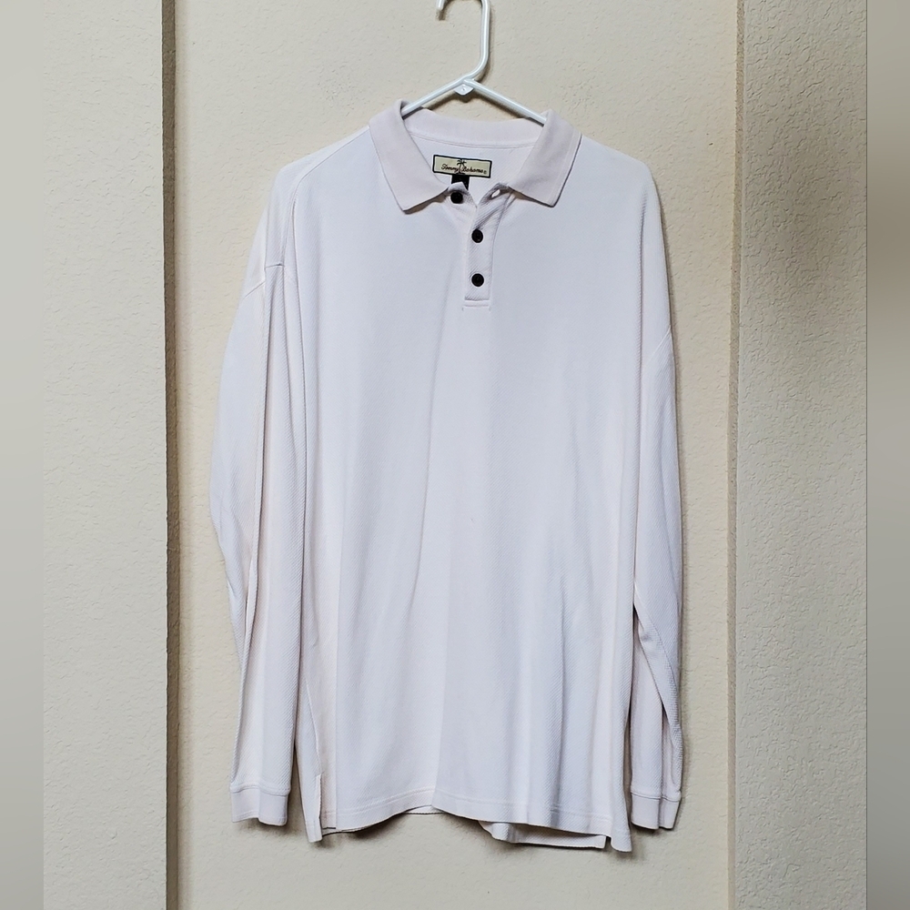 Tommy Bahama Men's Long Sleeve Polo Shirt. Size Large